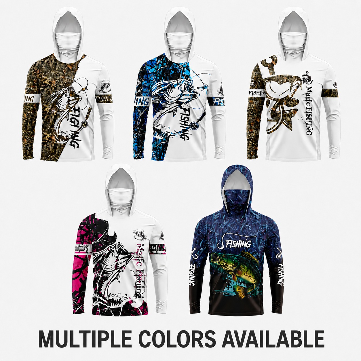Fishing Shirt Uv Protection - MALFC 1PC Herren Angelhemd mit Kapuze,