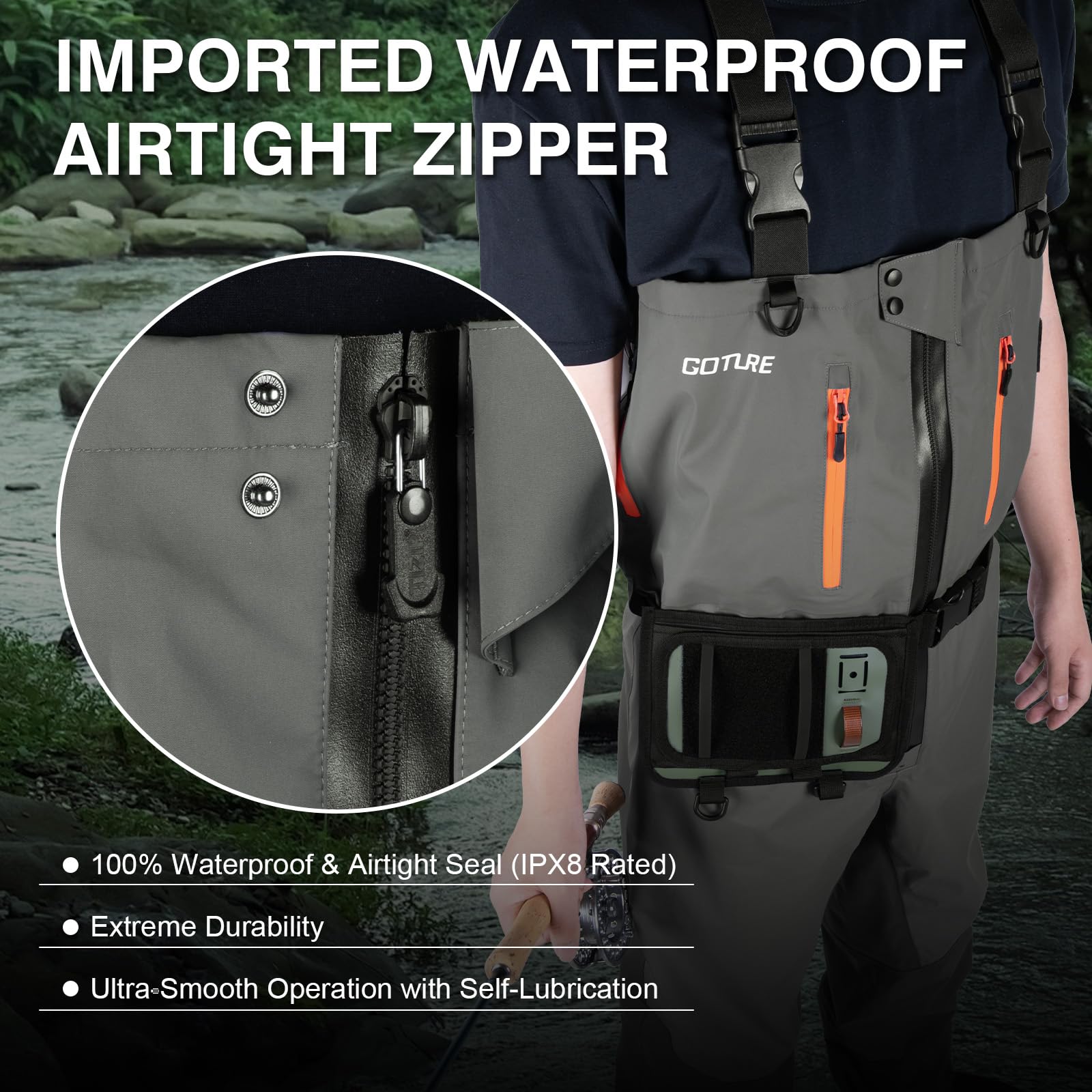 Goture 5-lagige wasserdichte A – Fishing Waders Bewertung und Preis