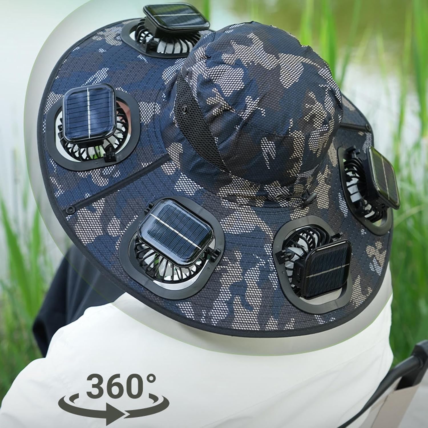 Solar-Ventilatorhut mit 6 Vent – Fishing Hat Bewertung und Preis