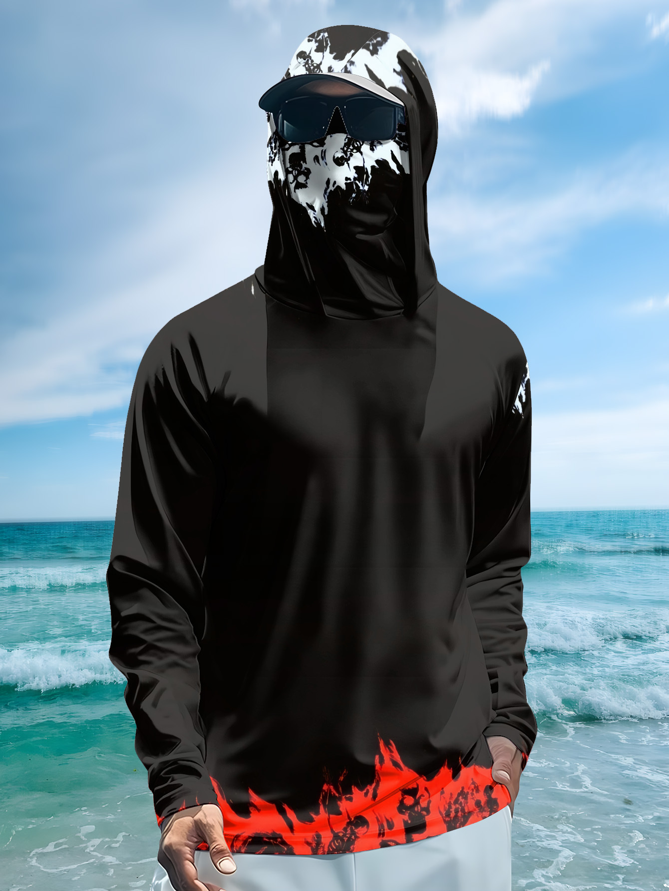 Herren Angelhemd mit Kapuze, l – Fishing Shirt Uv Protection Bewertung und Preis