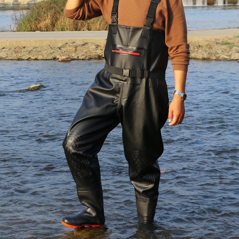 Nützlicher PVC-Angelanzug mit  – Fishing Waders Bewertung und Preis