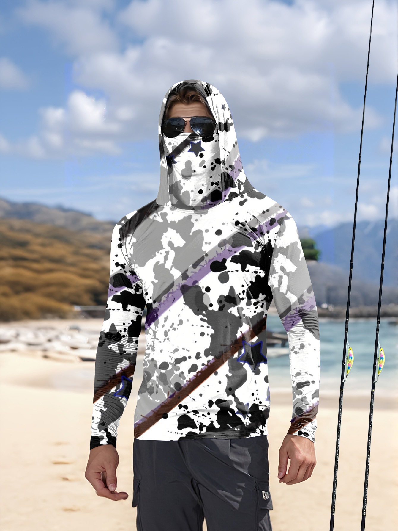 Herren Angelhemd mit Kapuze, l – Fishing Shirt Uv Protection Bewertung und Preis
